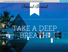 Tablet Screenshot of islandbound.com